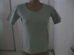 maat M, stretch T-shirt, lichtgroen, 56 cm., Maat 38/40 (M), Ophalen of Verzenden, Korte mouw, Gedragen
