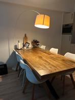 Mangohouten Eettafel 220x100cm, Huis en Inrichting, Ophalen, Gebruikt, 100 tot 150 cm, 200 cm of meer