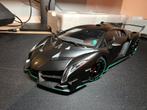 Lamborghini Veneno by AutoArt 1:18 | Nero Nemesis, Ophalen of Verzenden, Zo goed als nieuw, Autoart