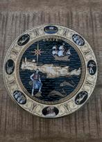 Vintage Kreta Muurplaat Stakias 24K Goud, Antiek en Kunst, Antiek | Wandborden en Tegels, Ophalen of Verzenden