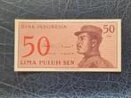 Indonesië 50 Sen 1964 unc, Ophalen of Verzenden, Overige landen, Los biljet