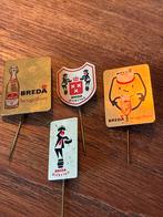 Vintage Breda Bier Speldjes - Set van 4, Verzamelen, Speldjes, Pins en Buttons, Ophalen of Verzenden, Gebruikt, Merk, Speldje of Pin