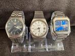 Vintage Seiko horloges 3x (Seiko 5 & S3), Gebruikt, Staal, Ophalen of Verzenden, Seiko