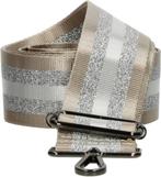 Bag strap - Festival tassenriem/band - taupe, zilver, glitte, Sieraden, Tassen en Uiterlijk, Tassen | Damestassen, Overige kleuren