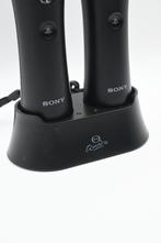 PS4 VR Move Motion Controllers + lader, Spelcomputers en Games, Ophalen of Verzenden, Gebruikt, Sony PlayStation