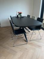 Eettafel stoelen te koop, Huis en Inrichting, Stoelen, Vier, Zo goed als nieuw, Zwart, Ophalen