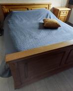 Massief eiken slaapkamermeubelen, 160 cm, Gebruikt, Bruin, Hout