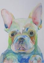 schilderijen verzameld Honden, Minder dan 50 cm, Nieuw, Ophalen of Verzenden, Schilderij