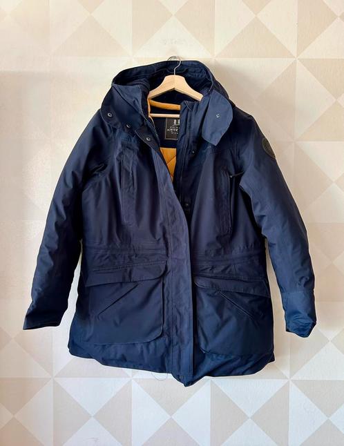 QUECHUA waterdichte wandelparka blauw XL/XXL, Kleding | Dames, Jassen | Winter, Zo goed als nieuw, Maat 46/48 (XL) of groter, Blauw