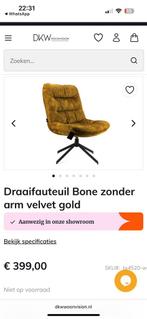 Draai fauteuil - Oker geel - Kolony, Ophalen, Overige kleuren, Zo goed als nieuw, Eén