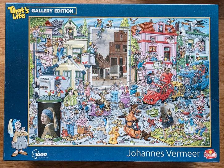That's Life Vermeer Puzzel 1000 Stukjes, Hobby en Vrije tijd, Denksport en Puzzels, Zo goed als nieuw, Ophalen of Verzenden