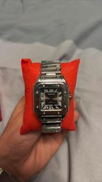 CARTIER santos replica, Ophalen of Verzenden, Zo goed als nieuw, Staal, Overige merken