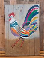 Decoratief houten bord / Art on wood, Ophalen