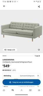 Bank met poef - LANDSKRONA stijl, Huis en Inrichting, Banken | Sofa's en Chaises Longues, Ophalen of Verzenden, Stof