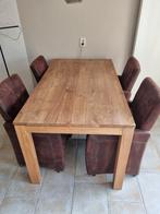 Eethoek, Huis en Inrichting, Tafels | Eettafels, Ophalen, Gebruikt, Teakhout, 50 tot 100 cm