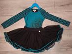 Prachtige LoFff jurkje maat 110 / 116 zwart aqua groen, Kinderen en Baby's, Kinderkleding | Maat 116, Meisje, Ophalen of Verzenden