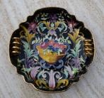 Super gaaf H. Bequet Quaregnon Fruit Schaal met Gouden Oren, Ophalen of Verzenden