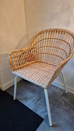 2 rieten ikea stoelen, Huis en Inrichting, Ophalen, Zo goed als nieuw, Bruin, Twee