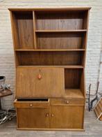Grote vintage boekenkast buffetkast secretaire, Huis en Inrichting, Ophalen, Gebruikt, 200 cm of meer, .