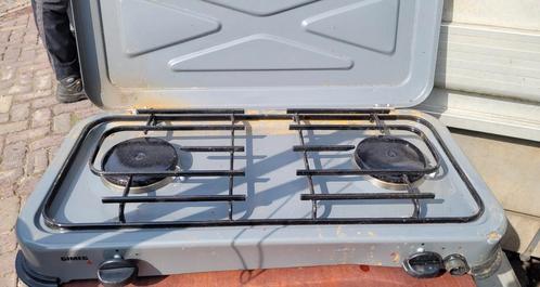 Gimeg 2 pits gasstel - camping gasfornuis, Caravans en Kamperen, Kampeeraccessoires, Zo goed als nieuw, Ophalen of Verzenden