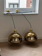 Grote hanglamp bollen goud, Huis en Inrichting, Lampen | Hanglampen, Ophalen, Zo goed als nieuw, Glas, Minder dan 50 cm