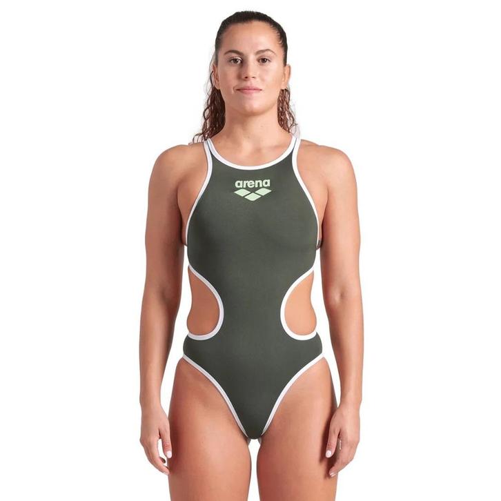Nieuw Arena W One Biglogo One Piece badpak Dark Sage White, Kleding | Dames, Badmode en Zwemkleding, Nieuw, Badpak, Groen, Ophalen of Verzenden