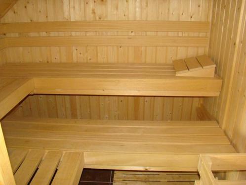 Finse sauna met kachel 4/6 personen, Sport en Fitness, Sauna, Ophalen