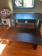 Eettafel + Salontafel, Huis en Inrichting, Tafels | Eettafels, Ophalen, Vijf personen of meer, Rechthoekig, 50 tot 100 cm