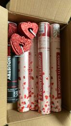 Valentijn hartjes en confettikanonnen met hartjes, Ophalen of Verzenden, Nieuw, Versiering