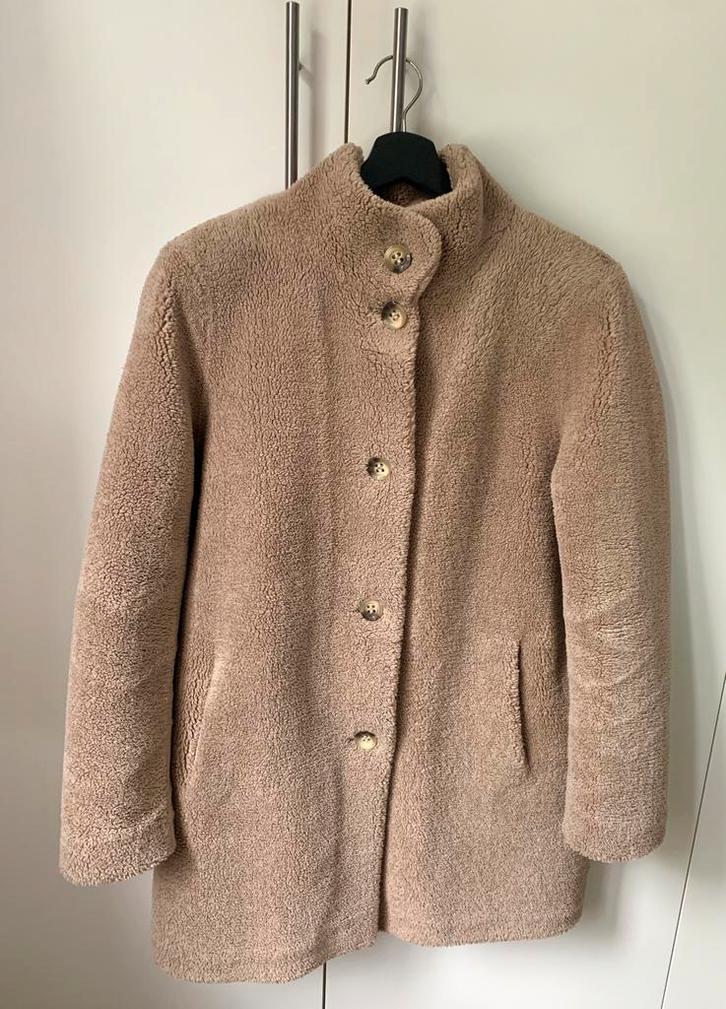 Beaumont beige gevoerde teddy jas maat 40, Kleding | Dames, Jassen | Winter, Zo goed als nieuw, Maat 38/40 (M), Beige, Ophalen of Verzenden