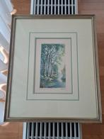 Aquarel in pasteltinten, Antiek en Kunst, Kunst | Litho's en Zeefdrukken, Ophalen