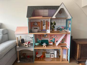 KidKraft Dahlia Mansion Poppenhuis - Zo goed als nieuw! beschikbaar voor biedingen