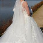 Bruidsjurk Trouwjurk 36/38 met onderhoepel, Kleding | Dames, Ophalen, Zo goed als nieuw, Wit, Trouwjurk