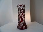 Art Deco Vaas Boheems, rood/kristal, Antiek en Kunst, Ophalen of Verzenden