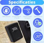 Sleutelkluis Sleutelkastje met code - Inclusief Wandmontage, Verzenden, Nieuw, Rvs, Slot