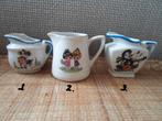 13 Kinderservies melkkannetjes. Zie omschrijving., Ophalen of Verzenden, Zo goed als nieuw