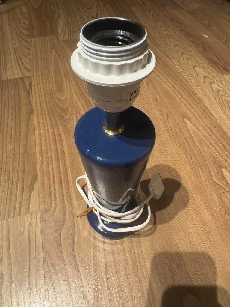 Lampenvoet aardewerk in donkerblauw, Ophalen of Verzenden, Nieuw, Minder dan 50 cm