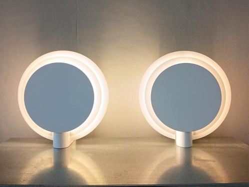 2 Planeta Lumiance wandlampen / tafellampen, wit, vintage, Huis en Inrichting, Lampen | Wandlampen, Gebruikt, Metaal, Ophalen of Verzenden