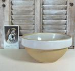 Digoin Sarreguemines grès kom bowl beslagkom zandkleurig, Ophalen of Verzenden