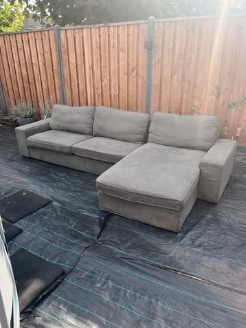 4-zitsbank met chaise longue, Tibbleby beige/grijs beschikbaar voor biedingen