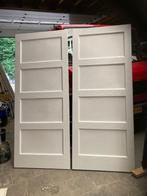 2-slag antieke 4-vlaks Bruynzeel paneeldeuren, 87/88x210/211