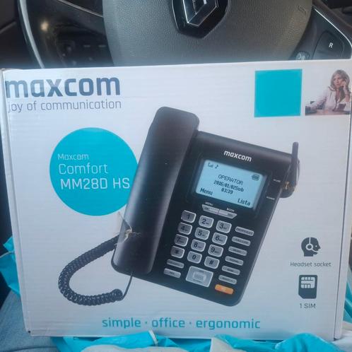MaxCom MM28D  seniorentelefoon, Telecommunicatie, Vaste telefoons | Handsets en Draadloos, Zo goed als nieuw, 1 handset, Ophalen of Verzenden
