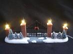 Mooi verlicht hekwerk kerstdorp kersthuisjes, Diversen, Kerst, Ophalen of Verzenden
