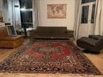 Gereinigd groot handgeknoopt vintage perzisch Heriz tapijt, Huis en Inrichting, Stoffering | Tapijten en Kleden, 200 cm of meer