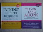 Atkins' nieuwe dieet revolutie + Een leven lang Atkins, Boeken, Gezondheid, Dieet en Voeding, Ophalen of Verzenden, Gelezen, Dieet en Voeding