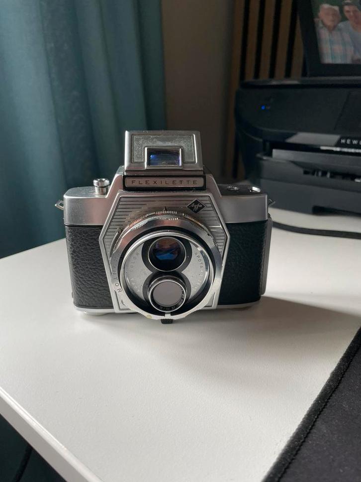 Agfa Flexilette 35mm Twin Lens Reflex Camera + org. hoes, Audio, Tv en Foto, Fotocamera's Analoog, Gebruikt, Compact, Overige Merken