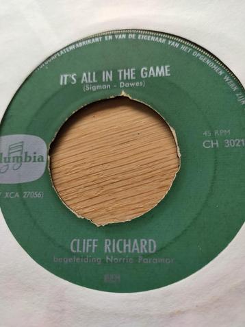 Cliff Richard , it's all in the game  beschikbaar voor biedingen