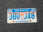Kentekenplaat Michigan USA Nummerplaat nummerbord License VS, Verzamelen, Ophalen of Verzenden, Gebruikt, Auto's