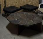 Leistenen Mid Century Tafel - 1960 brutalist, Overige materialen, Gebruikt, Overige vormen, Minder dan 50 cm