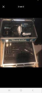 Makita Gereedschapset met Boormachines, Doe-het-zelf en Verbouw, Gereedschap | Boormachines, Ophalen of Verzenden, Gebruikt, Boormachine